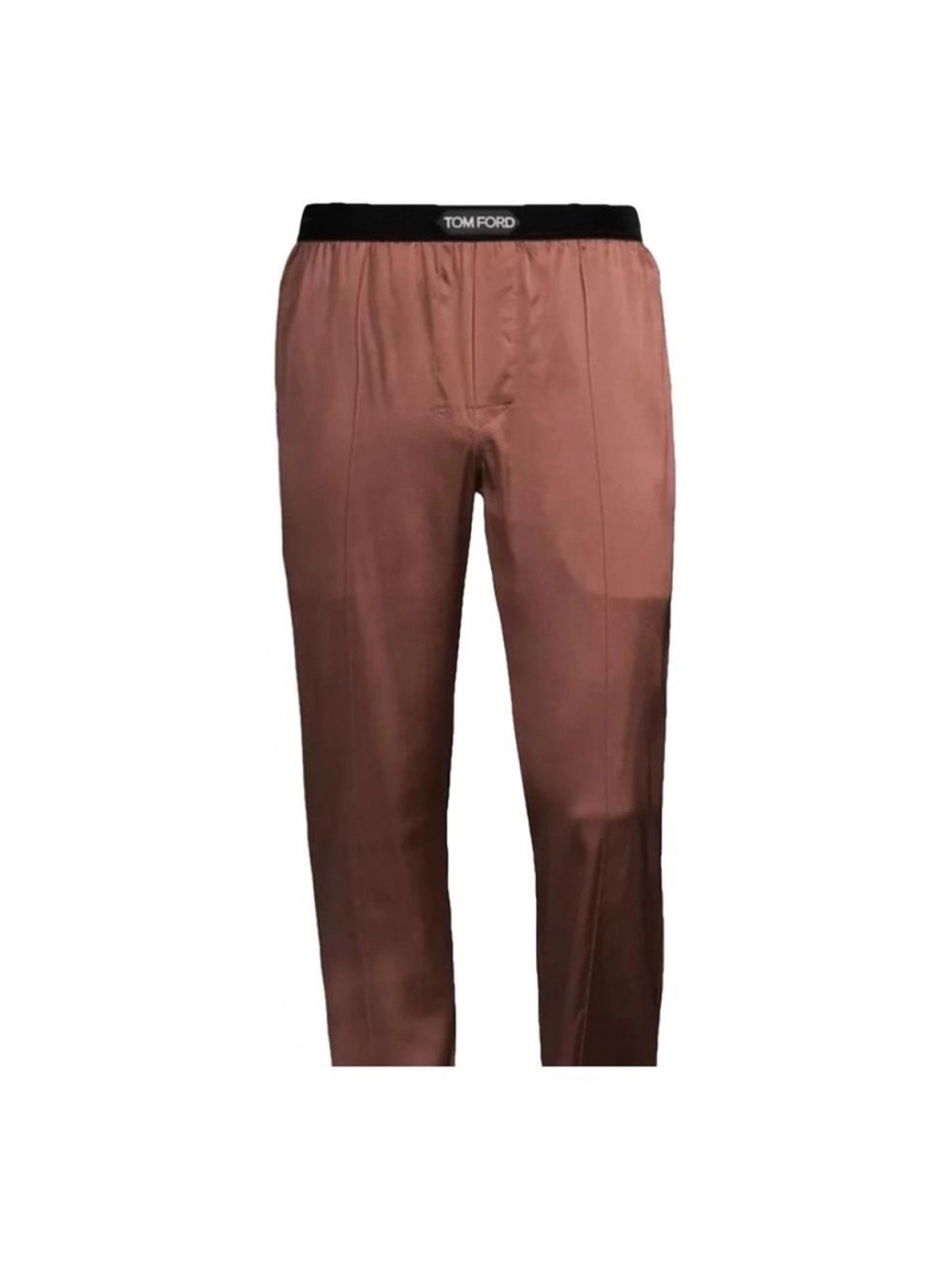 Tom Ford Satin-Feel Pants in Dusty Rose Brown